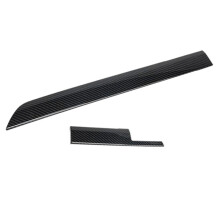 Car Carbon Fiber Dashboard Center Control Panel Decorative Cover Trim for Pajero 2008-2020