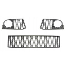 51117906197 Car Front Left Bumper Fog Light Cover Bezel Grille with Hole for 5 Series F10 F11 M Style 2011-2016