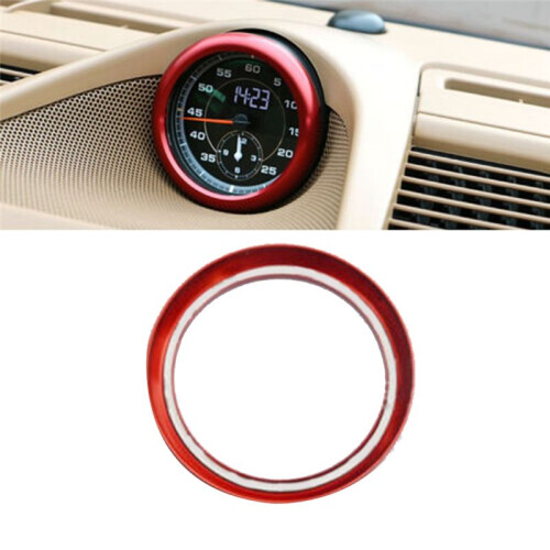 Compasso  Orologio Cronometro Trim  Accessori Auto per   911 Cayenne Macan,Rosso 2