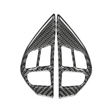 Kolfiber för Lancer EVO X MR 2008-2013 InteriöRtrim Bilrattsknapp med AccentklistermäRke