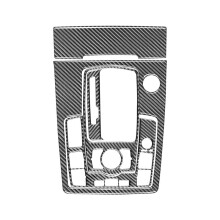 Para Q7 2007-2015 LHD Real Soft Fibra de Carbono Console Central do Carro Painel de MudançA de Engrenagem Capa GuarniçãO AcessóRios Interiores