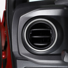 4Pcs Silver Car Interior AC Vent Outer Surrounding Circle Ring Trims for Tacoma 2016-2023