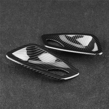 Car Carbon Fiber Texture Interior Door Handle Bowl Trim Cover for E90 3 Series 2005-2012
