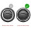 4Pcs Silver Car Interior AC Vent Outer Surrounding Circle Ring Trims for  Tacoma 2016-2023 6