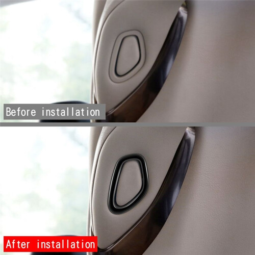 For  ALPHARD/VELLFIRE 40 Series 2023+ Car Front  Rear Hook Button Trim Frame Gloss Black 2