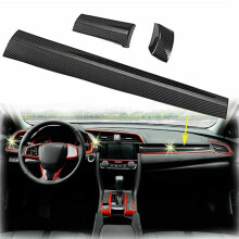 Car Interior Dashboard Panel Cover Trim Styling for 10Th Gen 2016 2017 2018 2019-2021 Carbon Fiber