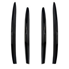 Car Front Fog Lights Trim Strips Bumper Lip Splitter Spoiler for CLA Class C118 X118 2023+ Gloss Black