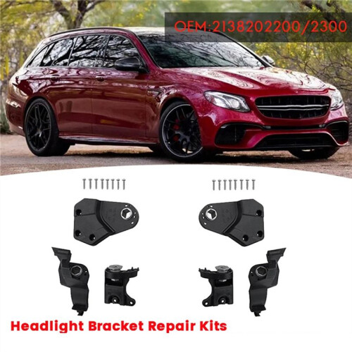 Left Front Headlight Bracket Repair Kit A2138202300 for   E W213 W238 16-20  Light Holder Fixed Screw 2