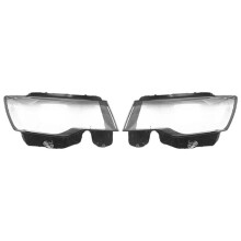1pair Car Headlight Lens Cover Transparent Light Lamp Shell for Grand Cherokee 2014-2019
