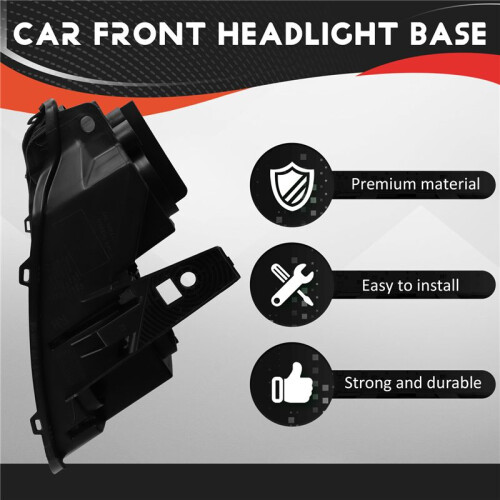 Right Front Headlight Base Cover for  Grand Cherokee 2014-2019  Light Back Lid  Light Lamp Base 1