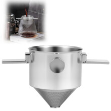 Pour Over Coffee Maker with Reusable Stainless Steel Filter, Collapsible Cone for Travel and Camping