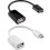 OTG Micro USB Adapter 2 Pack for LG K10, Speed Data Transfer, Keyboard and Mouse Compatible, Black and White 1