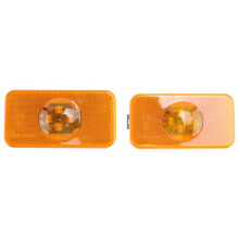 2 Luces LED Laterales de Señal de Camión de 24 V para FH FM FL Luces de Camión Ámbar Número de Pieza 20789440 Accesorios para Camiones