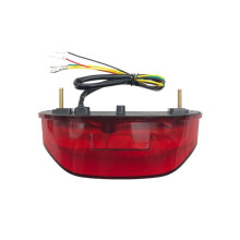 Luz Trasera de Motocicleta, Intermitentes de Freno, Luz LED Integrada para CBR600RR F5 2013-2023, Accesorios - Rojo