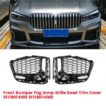1 Par Främre Undre Galler Dimlampa Bezel Trim Cover 51118074001 51118074002 för 7-Serie G11 G12 LCI 19-22 730d 740dx