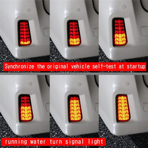 Auto-LED-Heckstoßstangen-Nebelscheinwerfer, Bremslichter, Dynamische Blinker für  ALPHARD/VELLFIRE 30-Serie 2