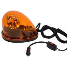 Amarillo 12V Tipo Caracol Luces de Alarma de Coche Giratorias Luz de Advertencia Luz de Techo Luz Estroboscópica Universal para Automóviles