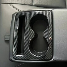 Embellecedor de la Cubierta del Portavasos del Asiento Trasero para Camry 2024 2025 Accesorios Interiores Fibra de Carbono