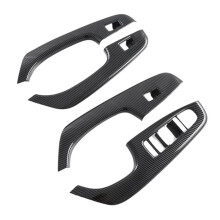 Autoruit Lift Schakelaar Knop Cover Binnendeur Armsteun Trimpaneel Koolstofvezel Kleur voor Seal / ATTO 4