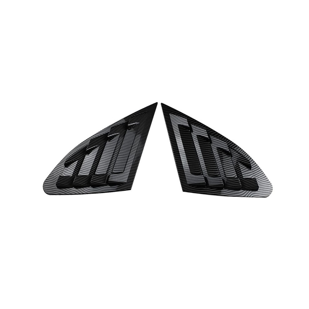 Car Rear Window Shutter Cover Trim Window Louver Side Vent Trim For Malibu Xl 2016-2021 Carbon Fiber Pattern 6031282504645