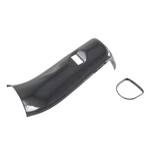 Car Rear Air Outlet Vent Panel Cover Trim Decor Protective Carbon Fiber Color for