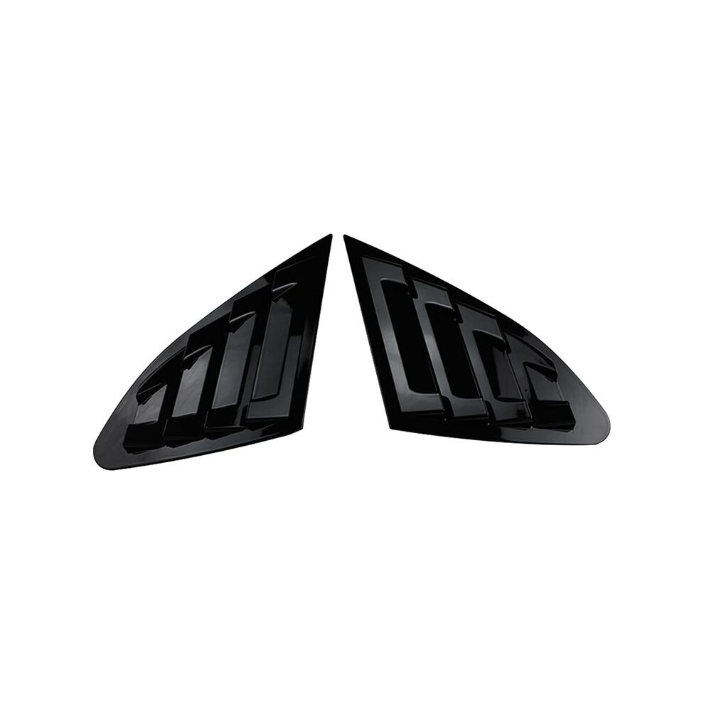 Car Rear Window Shutter Cover Trim Window Louver Side Vent Trim For Malibu Xl 2016-2021 Bright Black 4713666666478