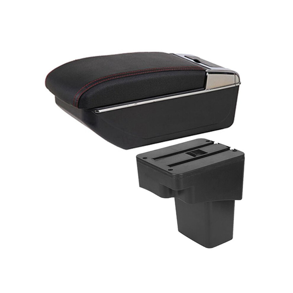 For Solaris Armrest Box For Accent Rb Solaris Verna 2011-2016 Car Armrest Storage Box, Red 4712022130554