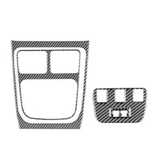 Carbon Fiber for Charger 300 2015-2023 Rear AC Air Outlet Vent Cover Trim Interior Accessories