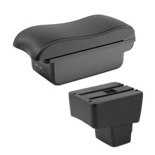 For CX-3 Armrest for 2 Skyactiv Version Cx3 Car Armrest Box Storage Box Curved Surface Leather Red