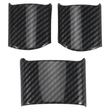 3PCS Car Interior Steering Wheel Trim Frame Stickers Cover for  Beetle 2003-2010 LHD