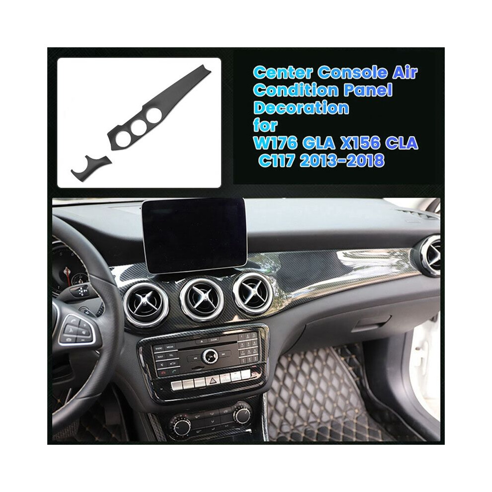 Lhd Dash Air Conditioning Vent Panel Trim Sticker Cover For Cla C117 Gla X156 13-19 Matte Carbon Pattern 6033792995463