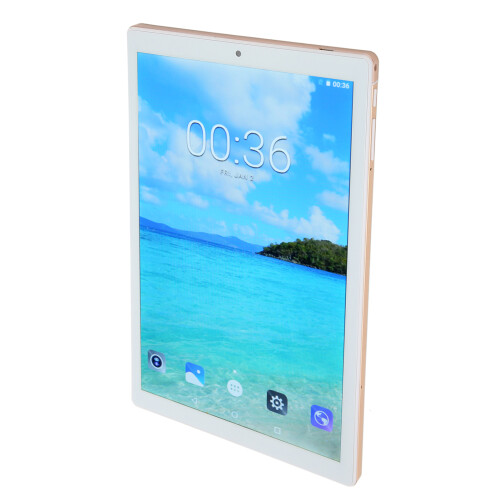 Tablet Android 14 Octa Core com desbloqueio facial e memória expansível, dispositivo inteligente de 10,1 polegadas para streaming, jogos em tela 1