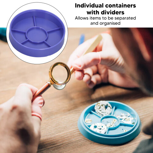 Colorful 5-Layer Watch Parts Storage Box Plastic Organizer 2