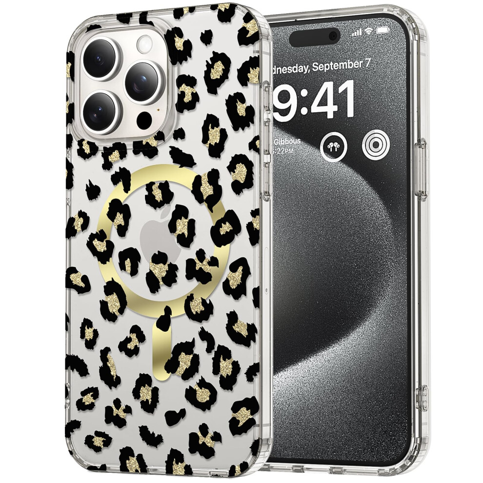 Compatible With Magsafe Case For Iphone 16 Pro Max With MilitaryâGrade Shock Protection, AntiâYellowing Clear Glitter Cover 9169991080116