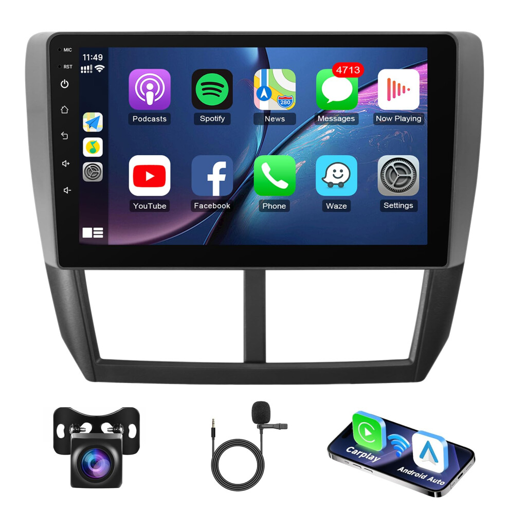 Android Car Stereo For Subaru Forester 20082012 Wrx Impreza 9' Ips Touchscreen Wireless Carplay Android Auto Gps 9771547124177