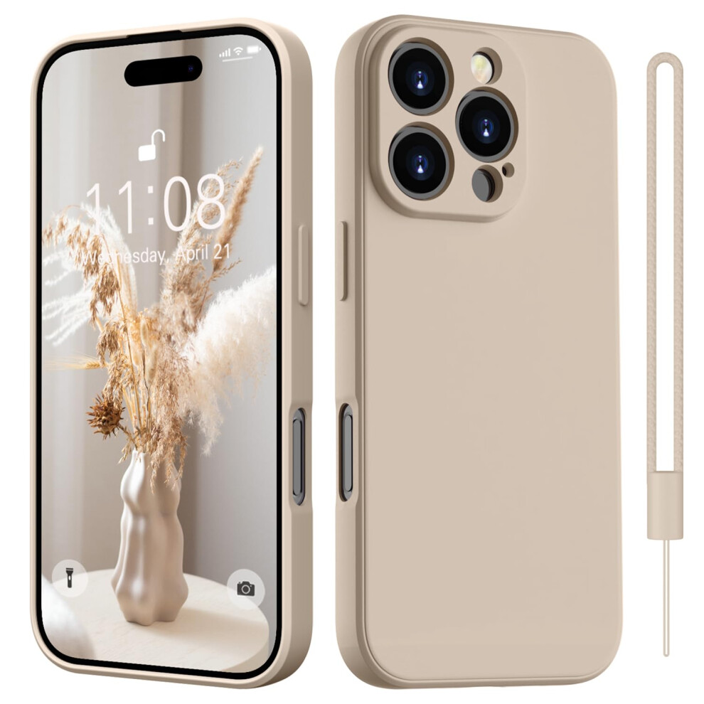Silicone Case With Detachable Lanyard, Slim Allround Protective Scratchresistant Cover For Iphone 16 Pro Max 9169991080215