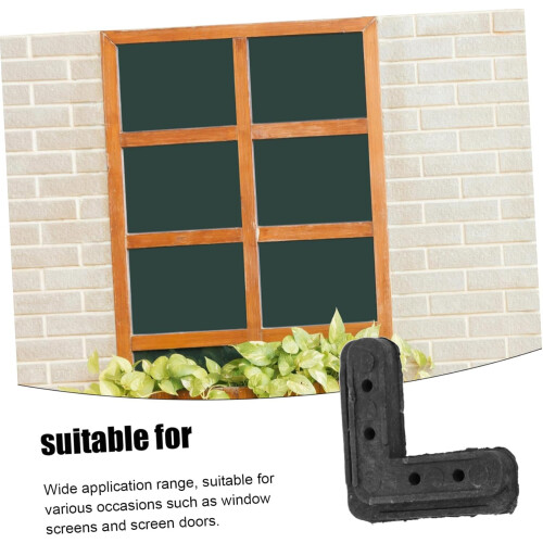 10pcs Window Screen Frame Corners Plastic Brackets for DIY Screen  Kit and Door Assembly 2