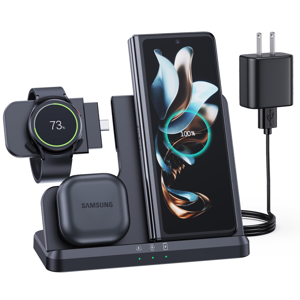 Fast Wireless Charger For Samsung Galaxy Watch 7 6 5 Pro S25 S24 S23 Z Fold Flip Series Charging Station Replacement 9169991080437