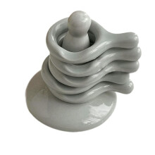 5 Pcs Ceramic Chopstick Holder Set, Heat Resistant Porcelain Rest for Japanese Tableware, Gray