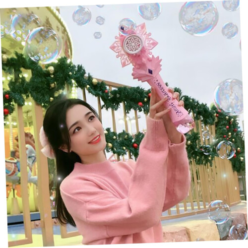 Automatic Handheld Bubble Machine for Kids Outdoor Parties and Events Continuous Stream Output 1