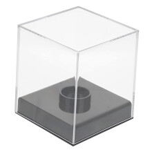 Baseball Display Case Clear Acrylic Holder DustProof Single Ball Stand for Memorabilia Decor