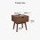 Mid Century Modern Nightstand with Drawer, Solid Wood Legs Bedside Table for Small Spaces 2