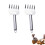 Stainless Steel Meat Shredding Claws with Ergonomic Long Handle BBQ Pulled Pork Shredder 2 Pack 1