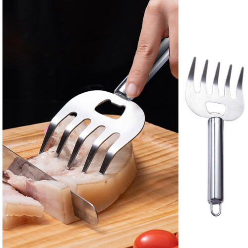 Stainless Steel Meat Shredding Claws with Ergonomic Long Handle BBQ Pulled Pork Shredder 2 Pack 1