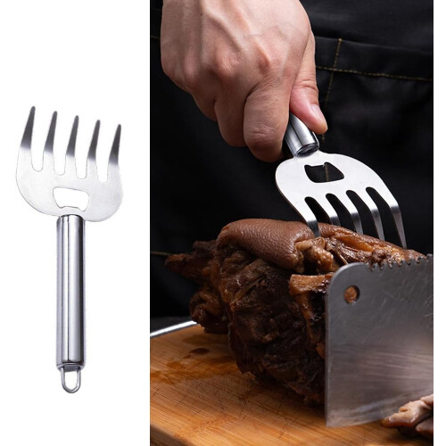 Stainless Steel Meat Shredding Claws with Ergonomic Long Handle BBQ Pulled Pork Shredder 2 Pack 2