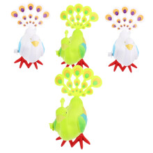 Wind Up Toys Set 4pcs Peacock Clockwork Jumping Animal Toys for Toddlers Kids Play