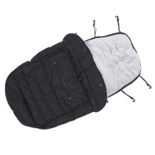 Universal Baby Stroller Footmuff, Windproof, Warm, 40 x 85cm, Black