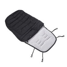 Sacco a pelo per passeggino in cotone antivento 40x85cm Nero