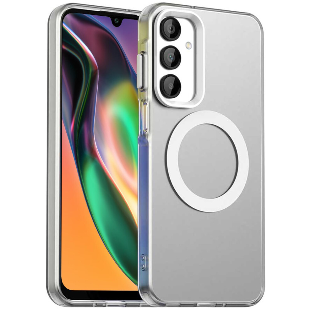 Magsafe Compatible Case For Samsung Galaxy A16 5G, Shockproof Slim Matte Cover With Raised Camera Guard White 9169991080871