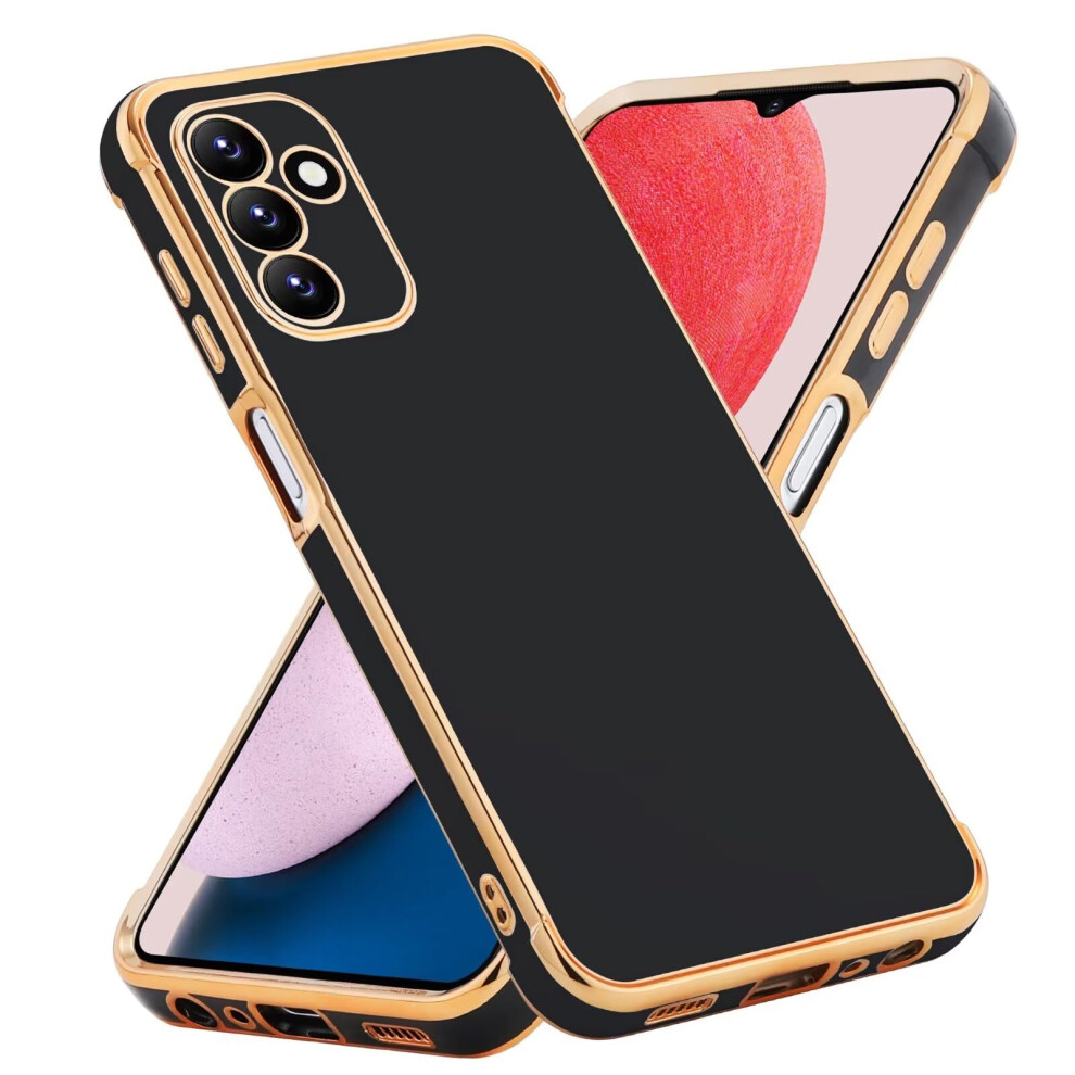 Tpu Shockproof Case With Galvanized Edge And Slim Antislip Design For Samsung Galaxy A15 5G Black 9073542366454